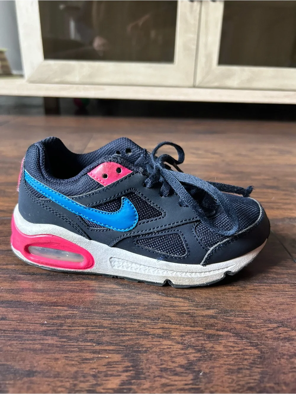 Nike Kids Navy and Pink Air Max Sneakers